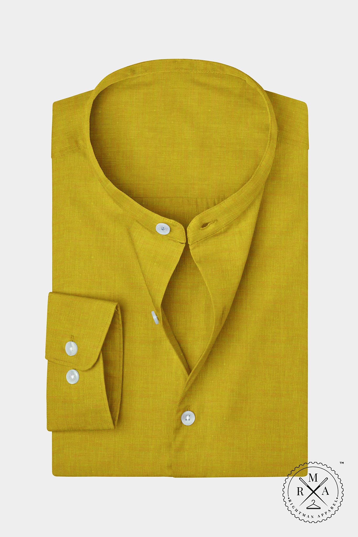 Mustard Linen Shirt SH365